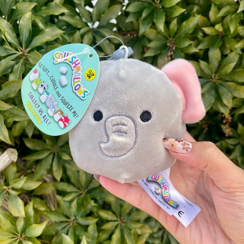 Squishmallows Mila the Elephant 3.5" Stuffed Clip-On Plush